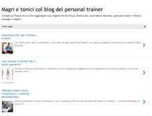 Tablet Screenshot of blogpersonaltrainer.com